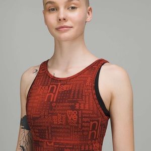 NWT {Lululemon} Power Pivot Everlux Tank Top *Motif - Red: Size 10